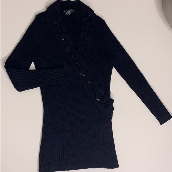 August Silk Small long sleeve 3 Top Bundle petite women’s stretch rib knit - Picture 2 of 8